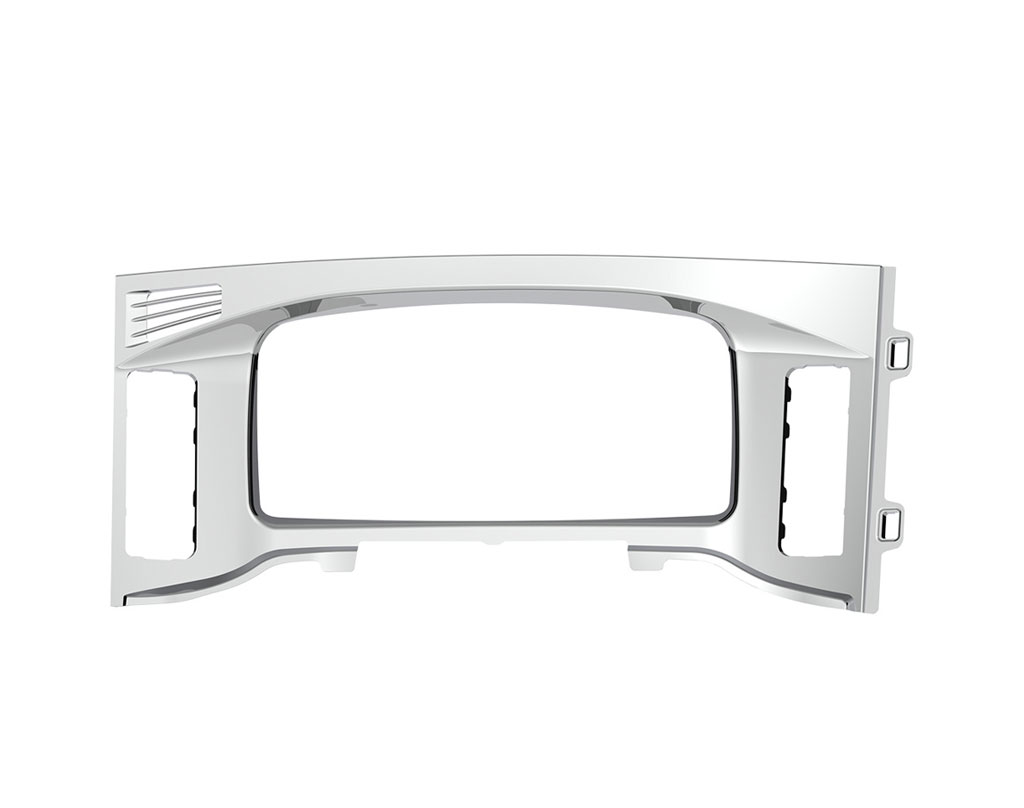 Freightliner Cascadia Chrome Center Dash Instrument Bezel