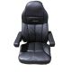 Seats Inc. Black Leather Legacy Seat, Silver Air Ride | # 188900MW61