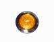 Truck Lite Super 44 LED, Yellow Round, 60 Diode Front Park/Return. Flange Mount. Part # TL 44224Y from Tracey Truck Parts.