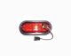Truck Lite 60 Series, LED, Red Oval 26 Diode, Stop/Turn/Tail Black Grommet Mount. Part # TL 60050R from Tracey Truck Parts.