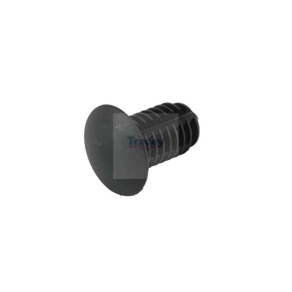 Plastic outlet panel retainer