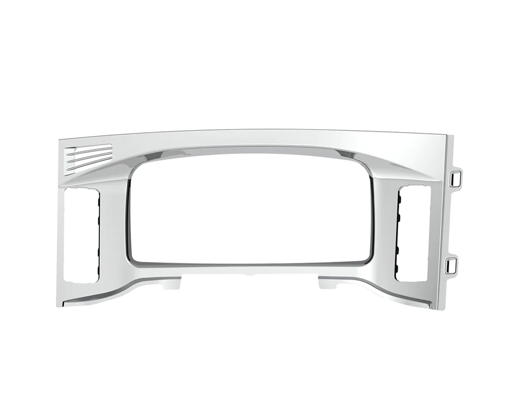 Freightliner Cascadia Chrome Center Dash Instrument Bezel