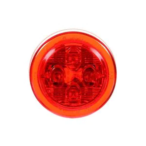 Truck-Lite 2" Round LED Red Marker Clearance Light. 10286R Truck-Lite Part Number. Voltage: 12 V. Truck Marker Clearance Light.