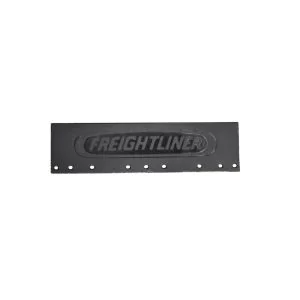 Freightliner Quarter Fender Mud Flap, Trim, Rubber With Black Logo, Part # 22-45430-000 From Tracey Truck Parts, Freightliner Quarter Fender Mud Flap