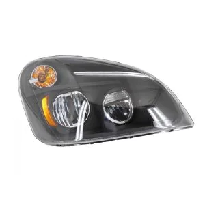 Alliance Freightliner Cascadia Passenger Side LED Headlight Assembly. Part # ABP N60B 71032R From Tracey Truck Parts. Truck LED Headlight.