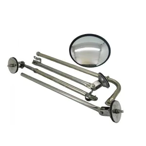 Alliance 8-1/2" Tripod Fender Mount Convex Mirror. Part # ABP N74B 60111 From Tracey Truck Parts. Truck Tri-Pod Mirror. Truck Mirrors.