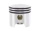 United Pacific Chrome Plated Piston Gear Shift Knob. Part # 70160 Trucker Accessories, Chrome Gear Shift Knob, truck shift knob,