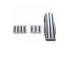 United Pacific Freightliner Black Insert Chrome Foot Pedal Set. Part # 70259 Trucker Accessories, Truck Accessories, Gas & Brake Pedal Set.