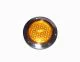 Truck Lite Super 44 LED, Yellow Round, 60 Diode Front Park/Return. Flange Mount. Part # TL 44224Y from Tracey Truck Parts.