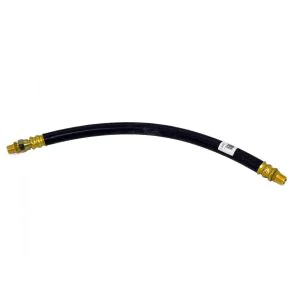 TTP Air Hose Assembly, Single Swivel Permanent Fittings. 7/16 Hose, 3/8-18 NPTF Fittings, 18in. Part # TTP 16318  From Tracey Truck Parts