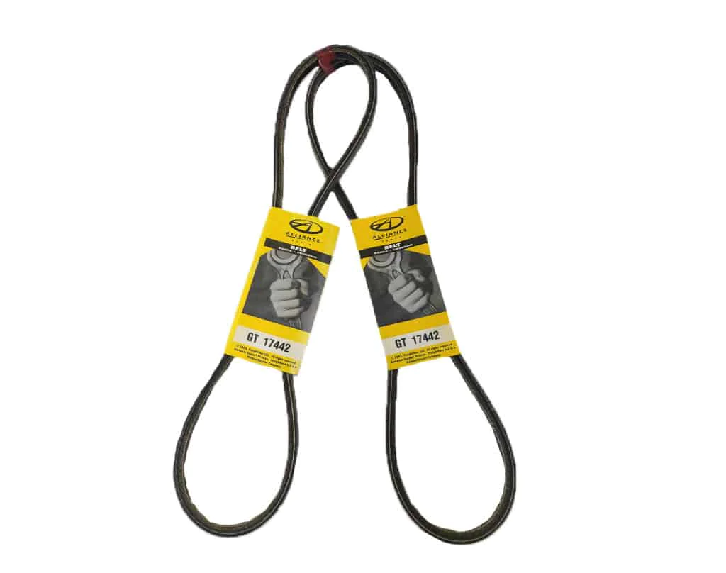 Two engine belts