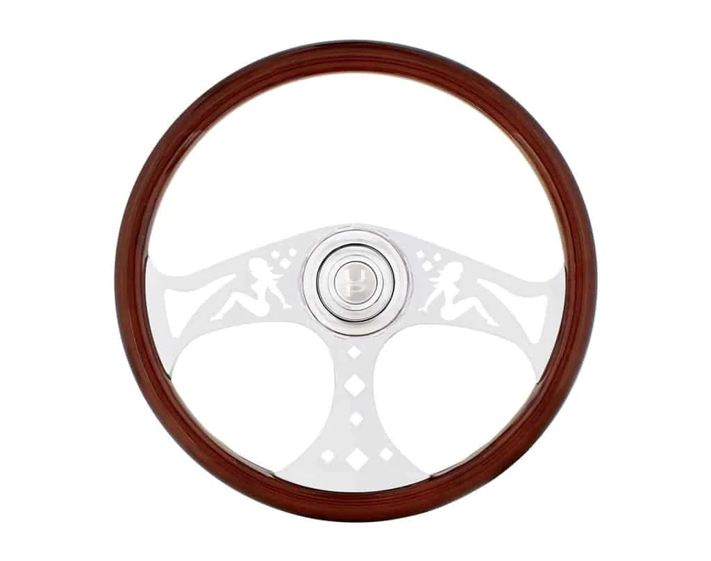 One semi-truck steering wheel