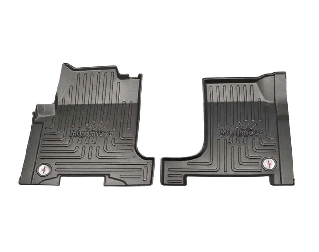 Two black International Floor Mats