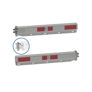 Straight Automann Mud Flap Hanger Kit. Spring Loaded: Frame Seat W/ Internal Locator. Bright 430 Stainless Steel. Part # 562.412SS201FS