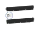 Straight  Mud Flap Hangers. Spring Loaded: Frame Seat With Internal Locator. Color: Black, No Conspicuity Tape. Part # 562.453FS