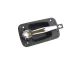 TTP International RH Exterior Door Handle. Key Lock Hole: Yes, Color: Black & Chrome. Material: Plastic. Part # TTP2594006C,