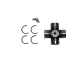 TTP Driveline Universal Joint. Greaseable: Yes, Bearing Plate Dimension: 1.500