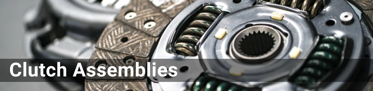 Clutch Assemblies. The header is in a white font.