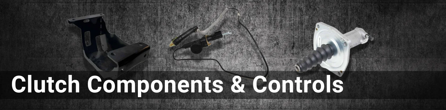 Clutch Components & Controls. The header is in a white font.