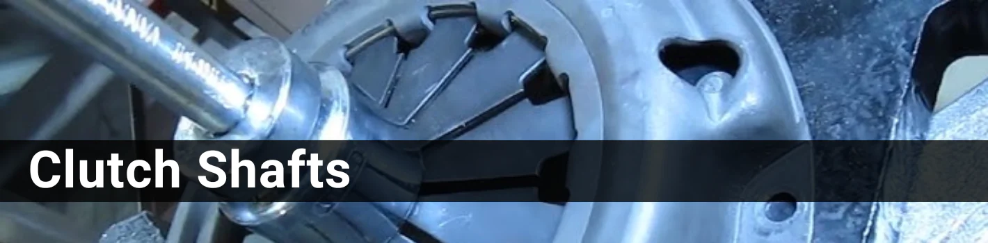 Clutch Shafts. The header is in a white font.