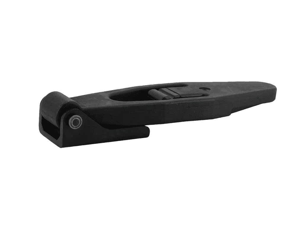 One black hood latch
