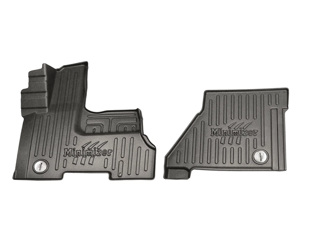 Two black Caterpillar Floor Mats
