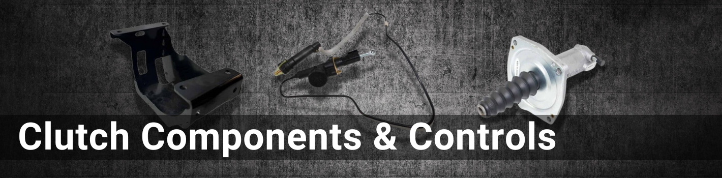 Clutch Components & Controls. The header is in a white font.