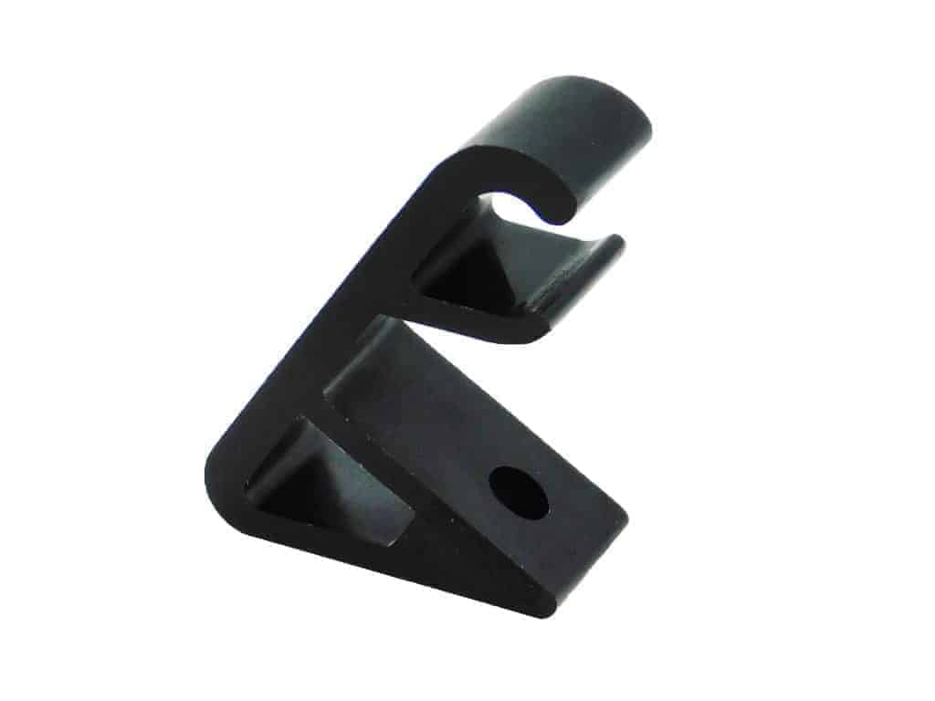 One black Freightliner Interior Sun Visor Clip
