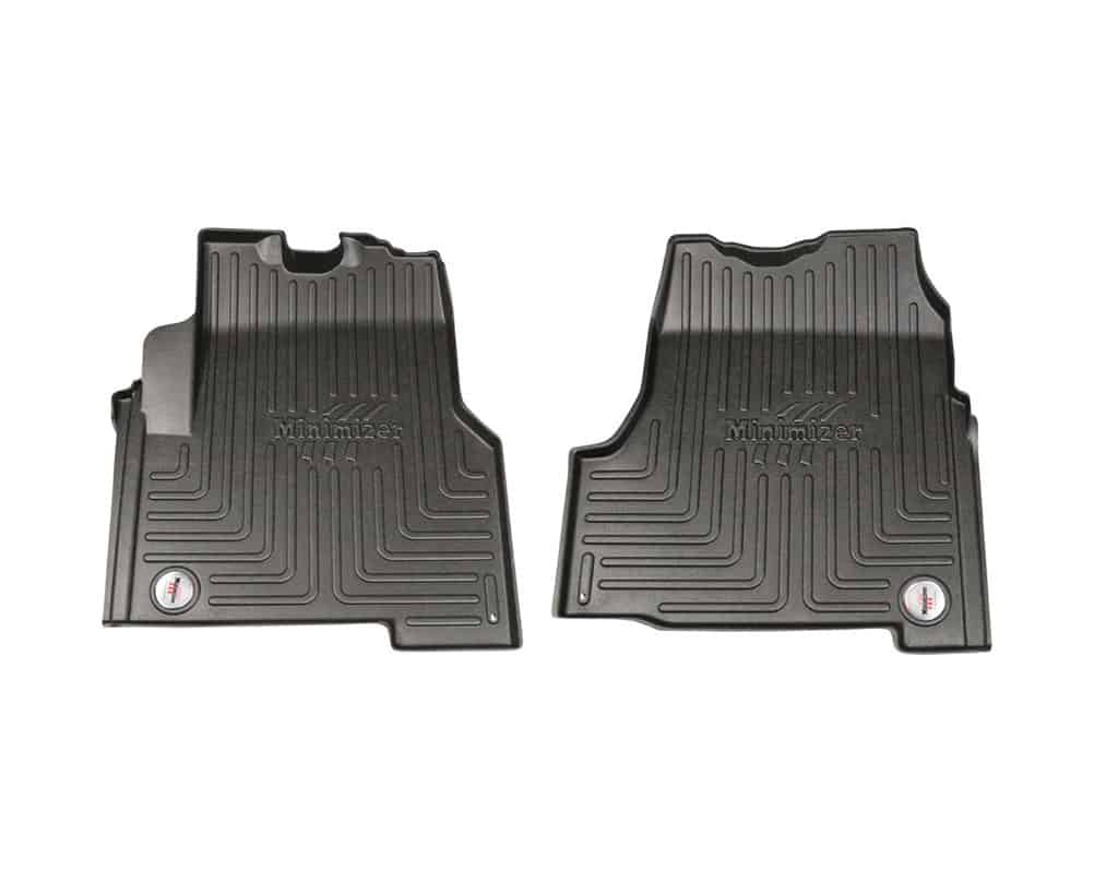 Two black Mack Floor Mats